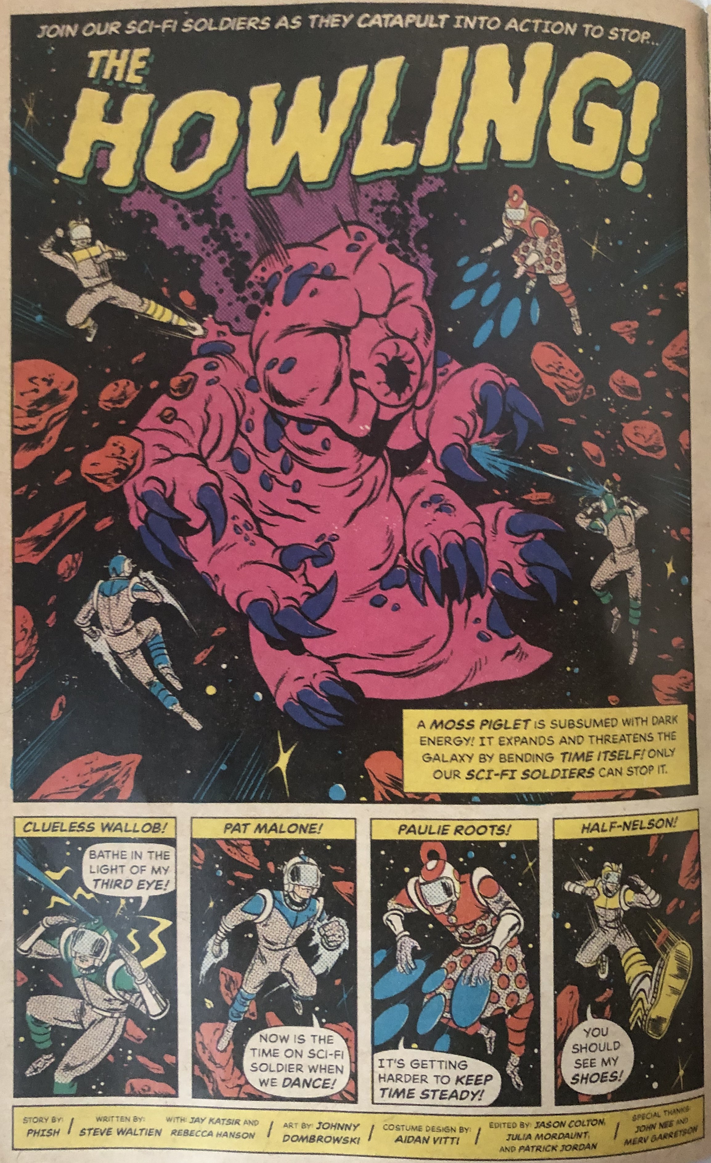 (c) 2021 PHISH (a page from the Sci Fi Soldier comic)
